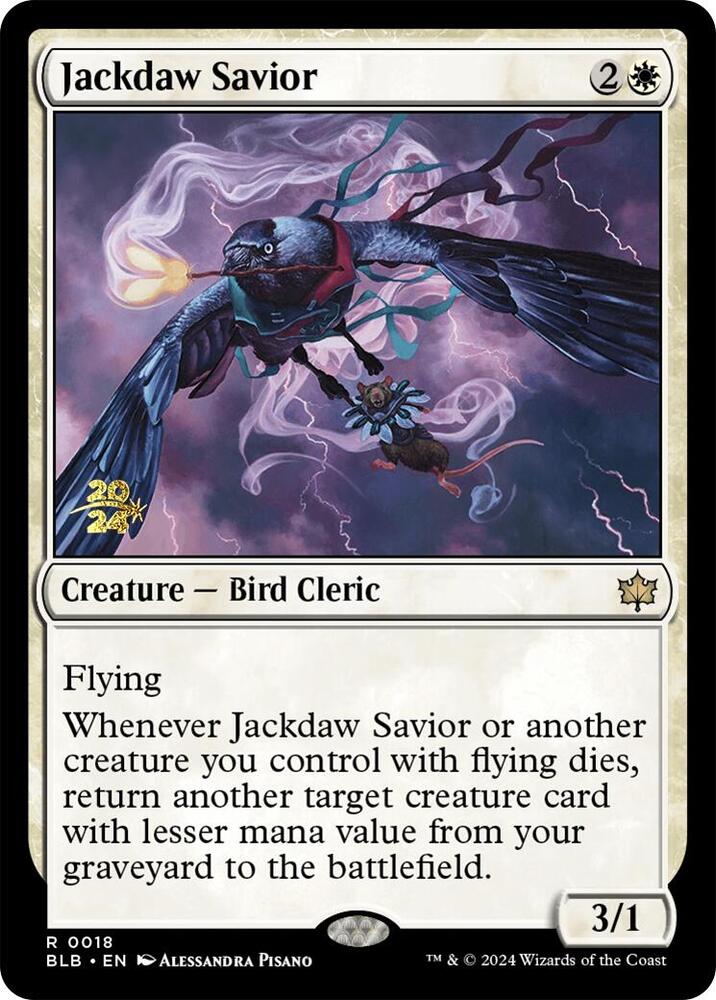 Jackdaw Savior 18 card from Prerelease Cards
