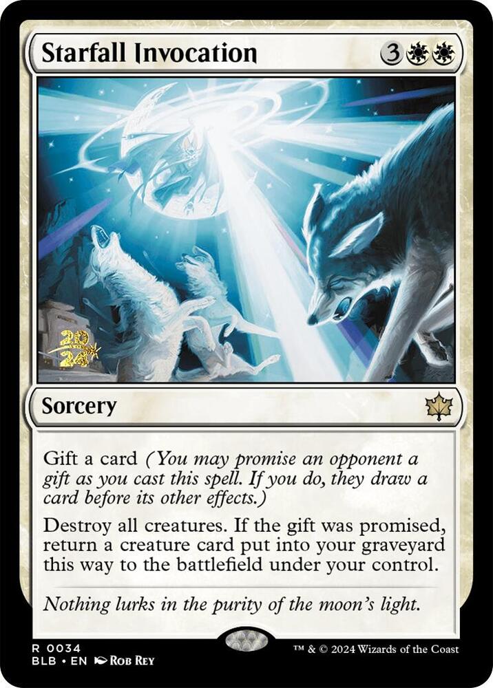 Starfall Invocation 34 card from Prerelease Cards