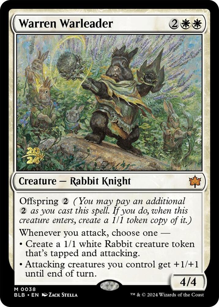 Warren Warleader 38 card from Prerelease Cards