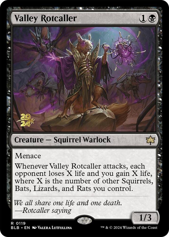 Valley Rotcaller 119 card from Prerelease Cards