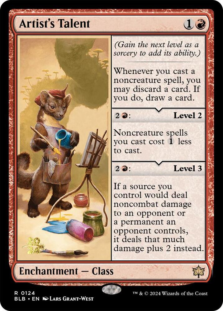 Artist's Talent 124 card from Prerelease Cards