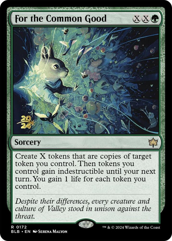 For the Common Good 172 card from Prerelease Cards