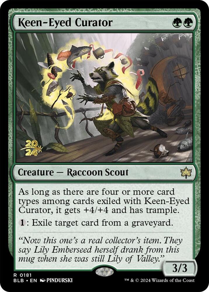 Keen-Eyed Curator 181 card from Prerelease Cards