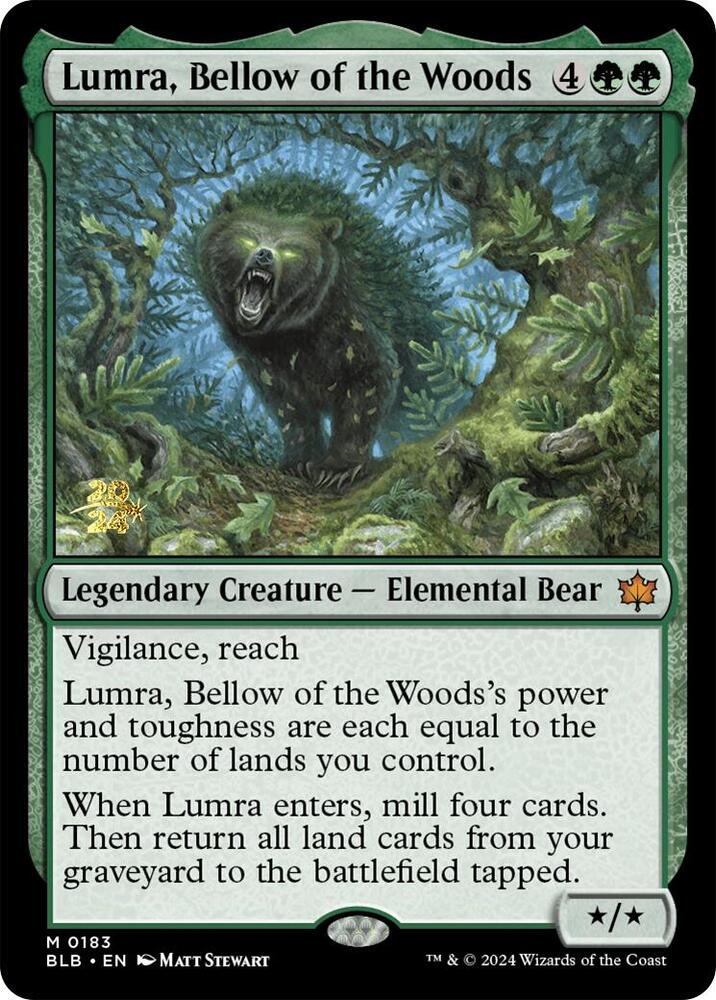 Lumra, Bellow of the Woods 183 card from Prerelease Cards