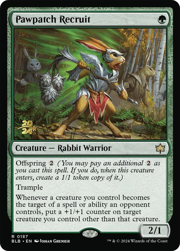 Pawpatch Recruit 187 card from Prerelease Cards