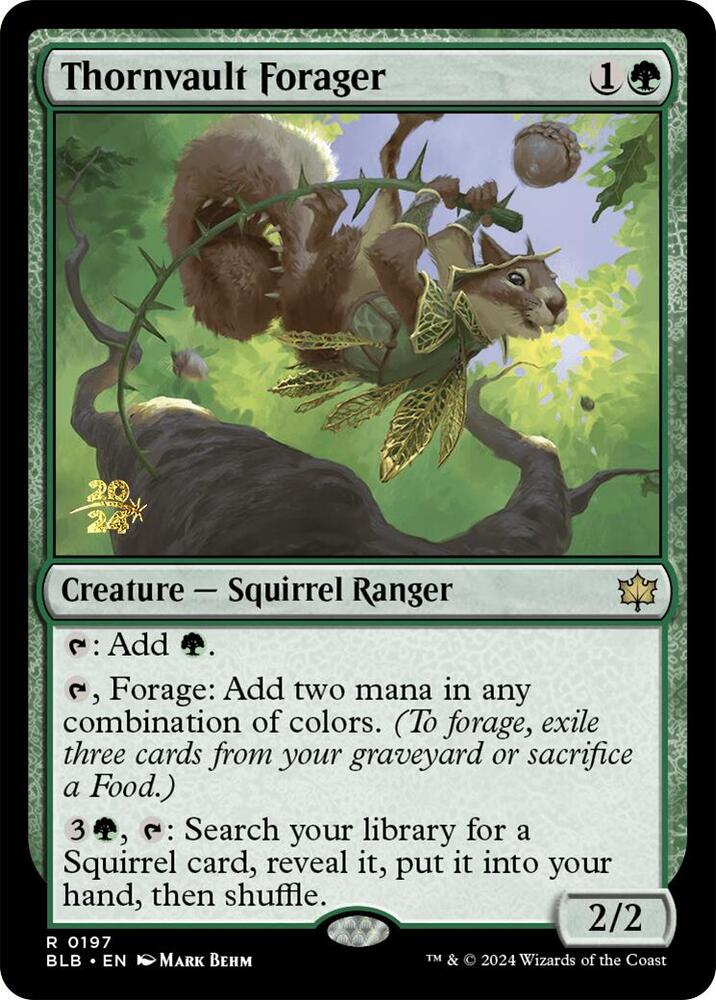 Thornvault Forager 197 card from Prerelease Cards