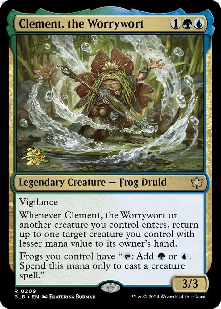 Clement, the Worrywort 209 card from Prerelease Cards