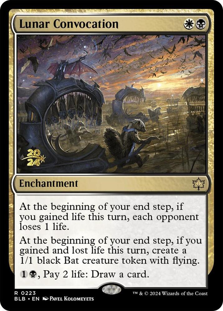 Lunar Convocation 223 card from Prerelease Cards