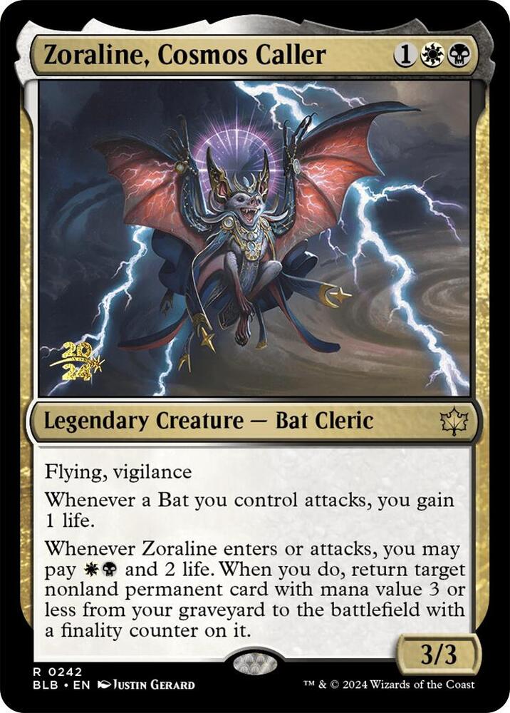 Zoraline, Cosmos Caller 242 card from Prerelease Cards