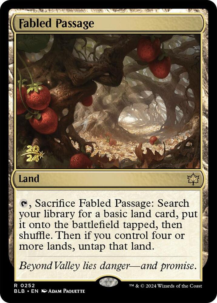 Fabled Passage 252 card from Prerelease Cards