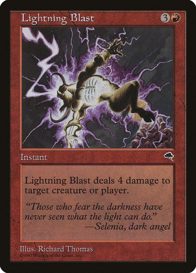 Lightning Blast 185 card from Tempest