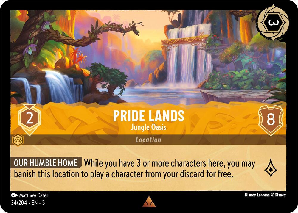 Pride Lands - Jungle Oasis 34/204 card from Shimmering Skies