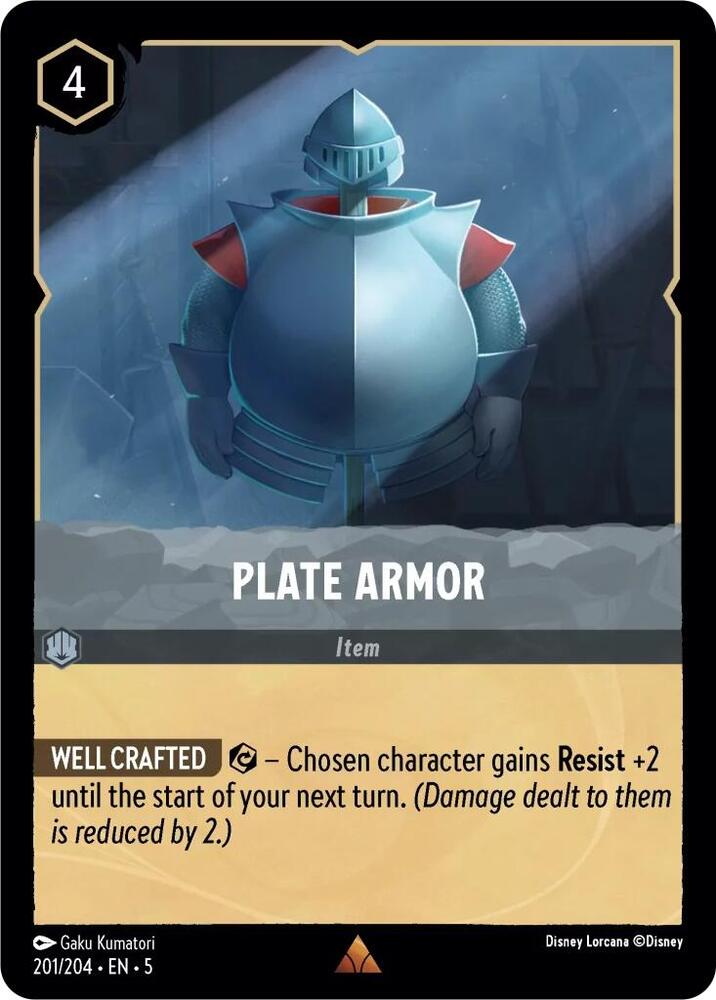 Plate Armor 201/204 card from Shimmering Skies