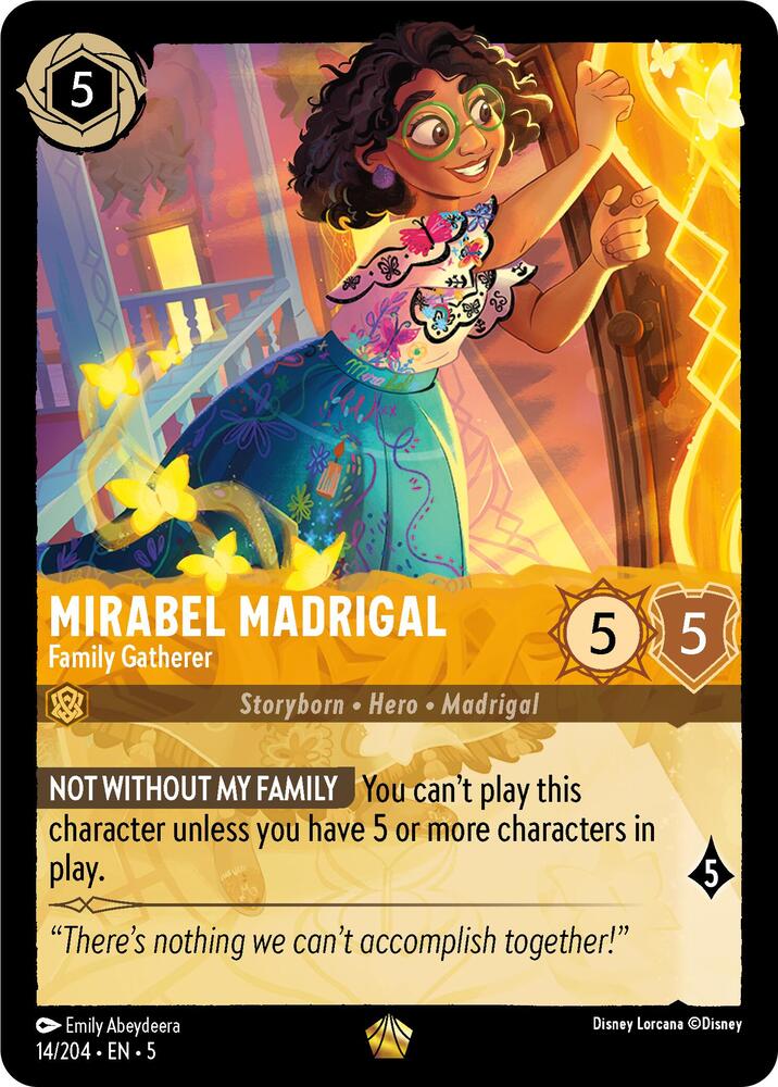 Mirabel Madrigal - Family Gatherer 14/204 card from Shimmering Skies