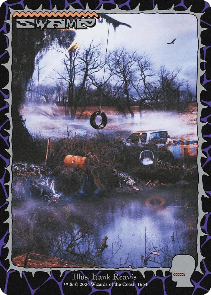 Swamp 1654 card from Secret Lair Drop Series