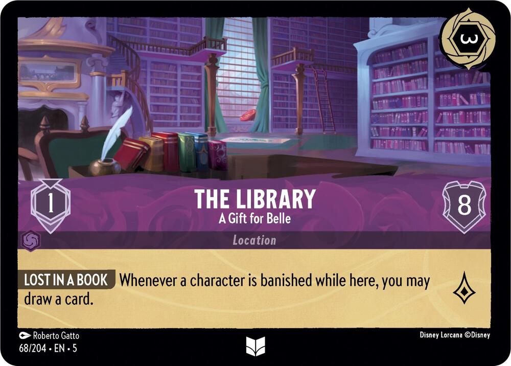 The Library - A Gift for Belle 68/204 card from Shimmering Skies