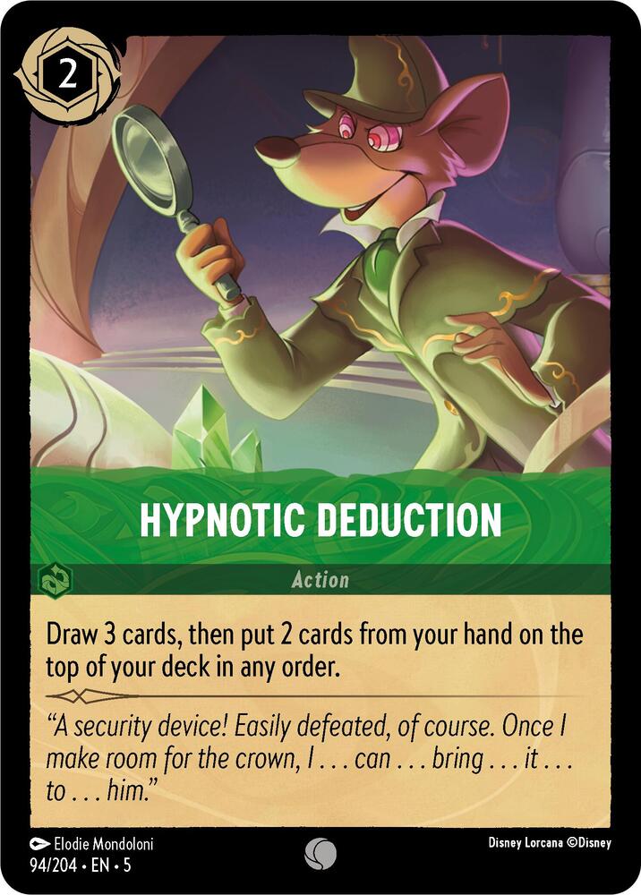Hypnotic Deduction 94/204 card from Shimmering Skies