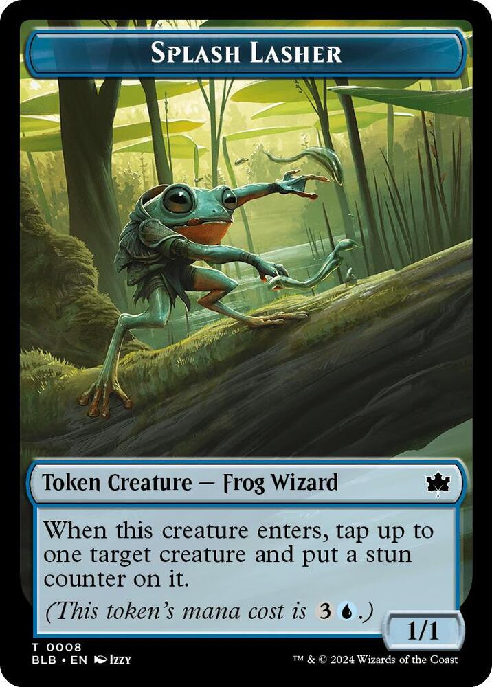Splash Lasher Token 8 card from Bloomburrow