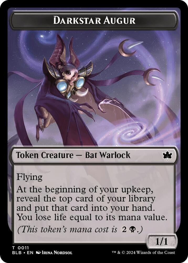Darkstar Augur Token 11 card from Bloomburrow