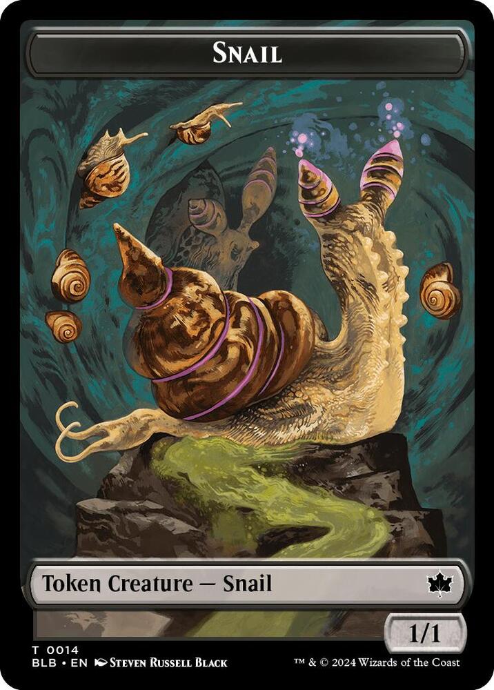Snail Token 14 card from Bloomburrow