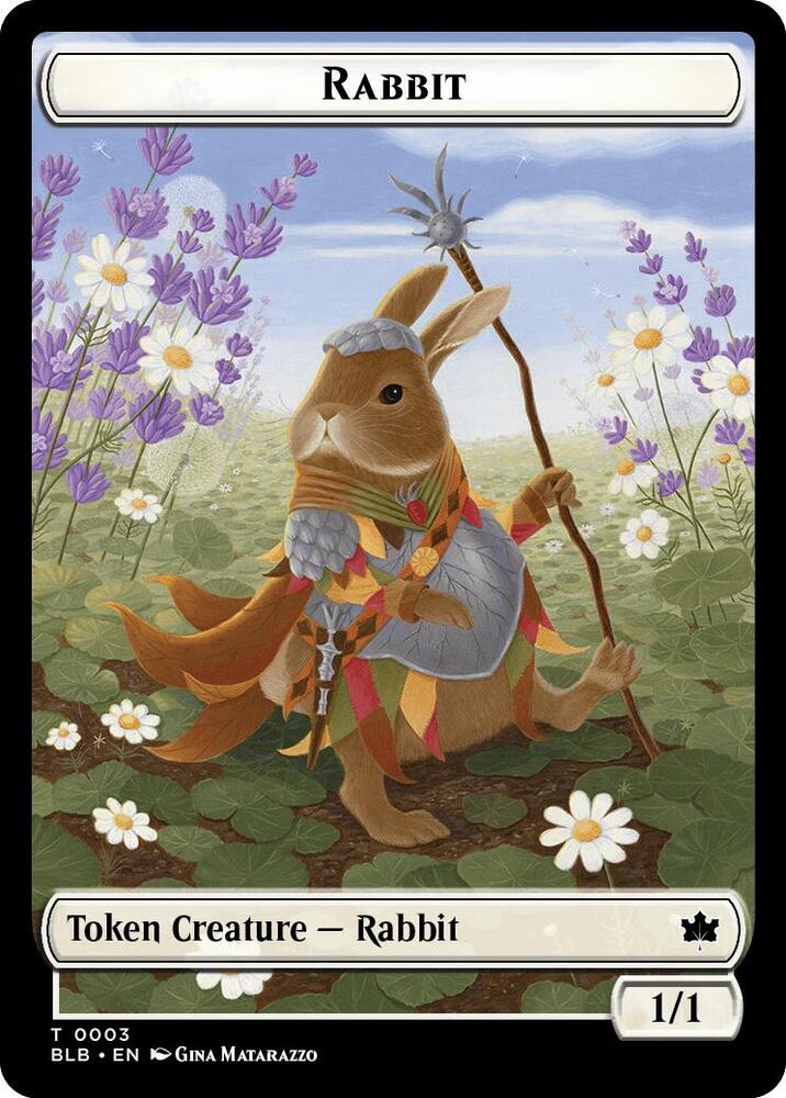 Rabbit // Finch Formation Double-Sided Token 3 // 6 card from Bloomburrow