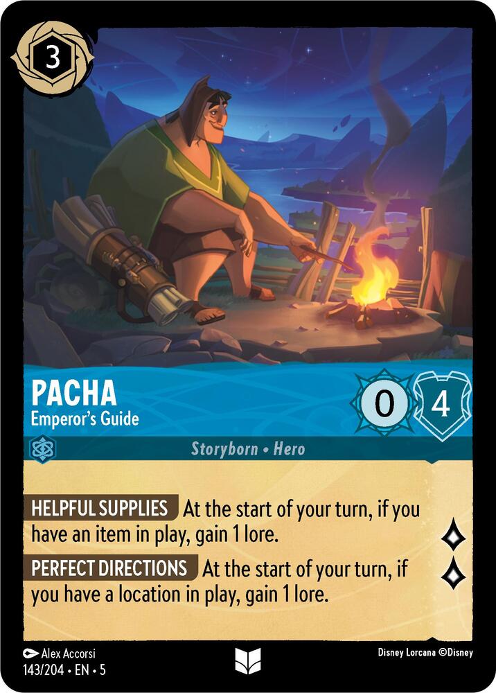 Pacha - Emperor's Guide 143/204 card from Shimmering Skies