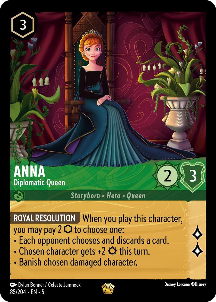 Anna - Diplomatic Queen 85/204 card from Shimmering Skies