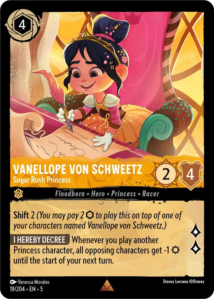 Vanellope von Schweetz - Sugar Rush Princess 19/204 card from Shimmering Skies