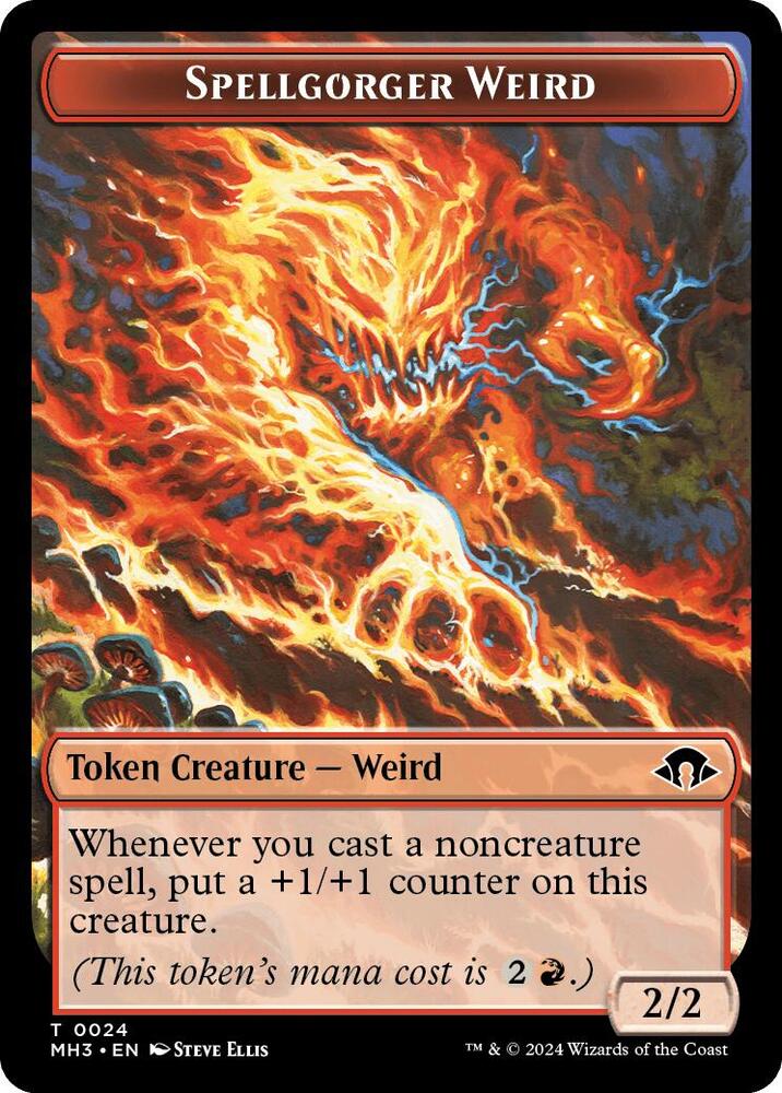 Spellgorger Weird // Energy Reserve Double-Sided Token 24 // 36 card from Modern Horizons 3