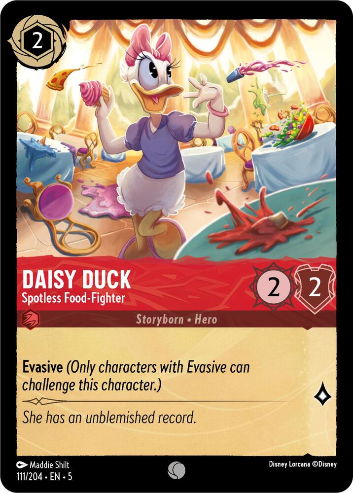 Daisy Duck - Spotless Food-Fighter 111/204 card from Shimmering Skies