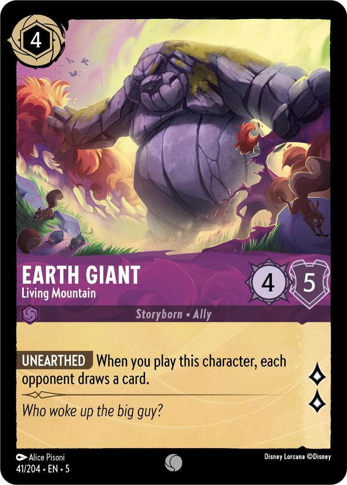 Earth Giant - Living Mountain 41/204 card from Shimmering Skies