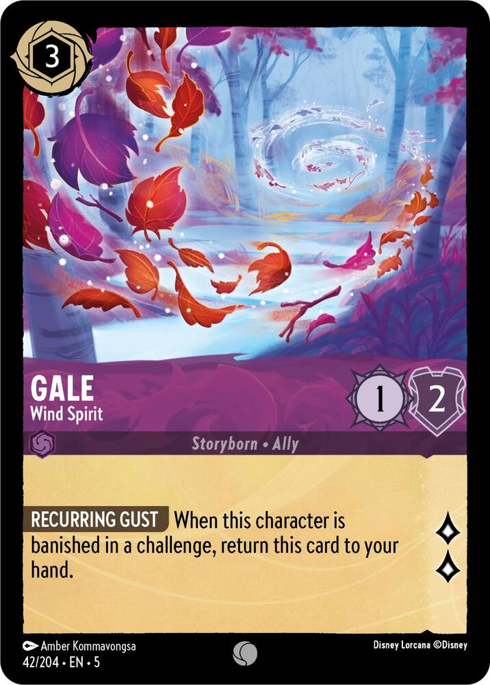 Gale - Wind Spirit 42/204 card from Shimmering Skies