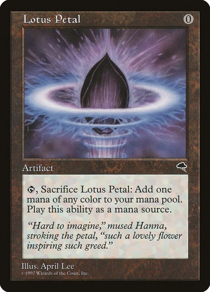 Lotus Petal 294 card from Tempest