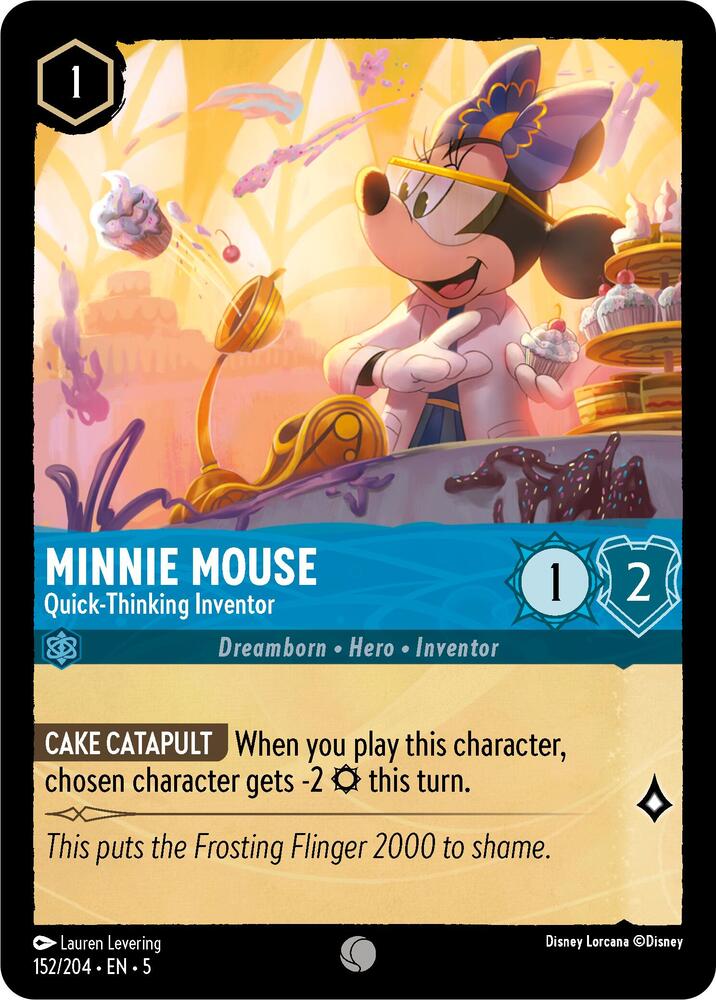 Minnie Mouse - Quick-Thinking Inventor 152/204 card from Shimmering Skies