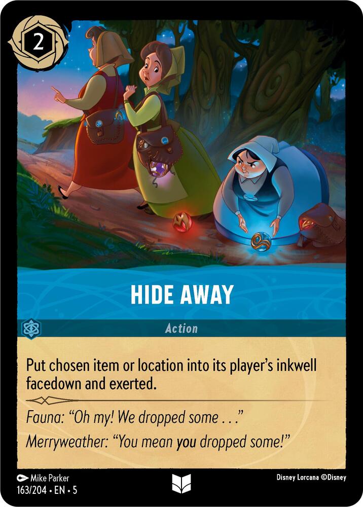 Hide Away 163/204 card from Shimmering Skies