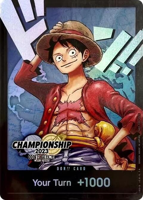 DON!! Card (Monkey.D.Luffy) (2023 World Championship Finals) card from One Piece Promotion Cards