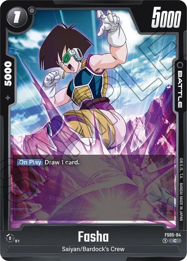 Fasha FS05-04 card from Starter Deck 5: Bardock