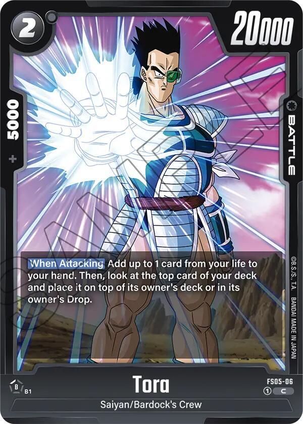 Tora FS05-06 card from Starter Deck 5: Bardock