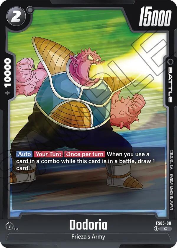 Dodoria FS05-08 card from Starter Deck 5: Bardock