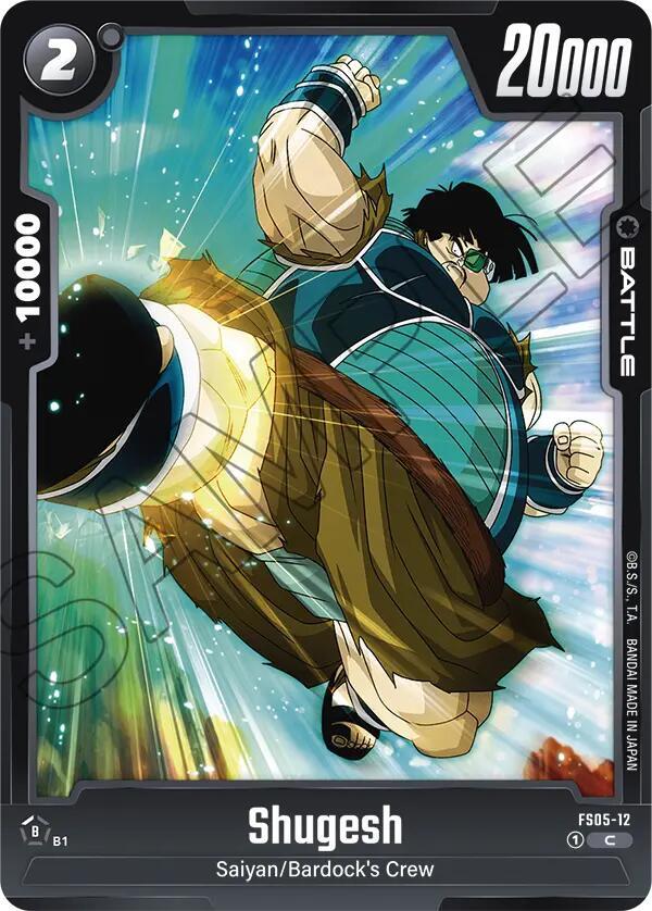 Shugesh FS05-12 card from Starter Deck 5: Bardock