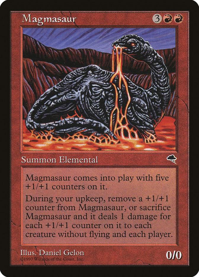 Magmasaur 188 card from Tempest