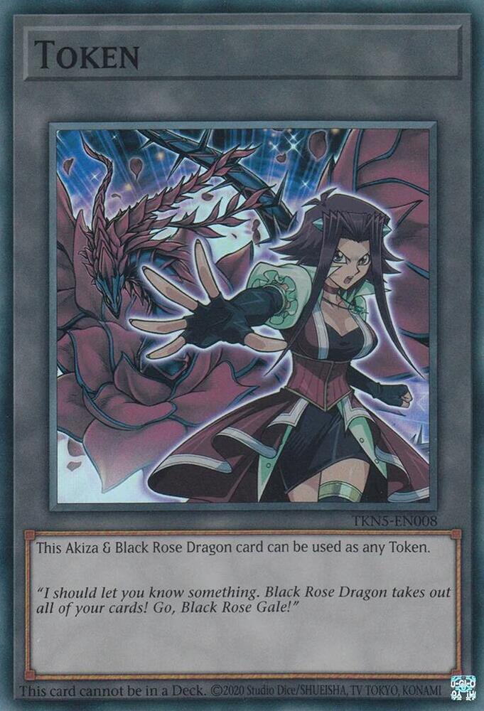 Token: Akiza & Black Rose Dragon TKN5-EN008 card from The Infinite Forbidden