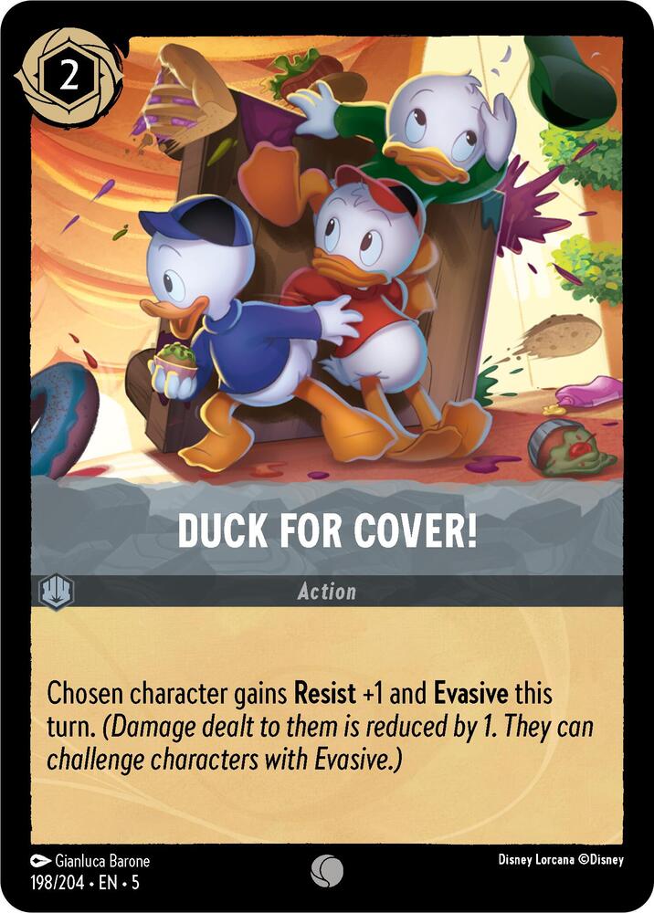Duck for Cover! 198/204 card from Shimmering Skies