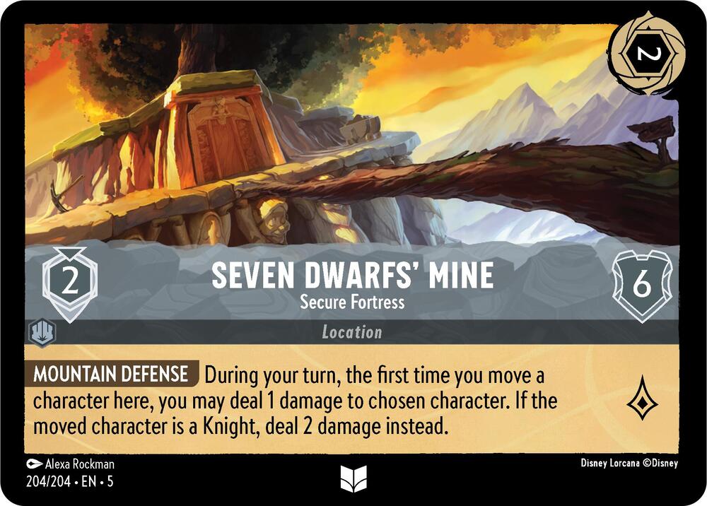 Seven Dwarfs' Mine - Secure Fortress 204/204 card from Shimmering Skies