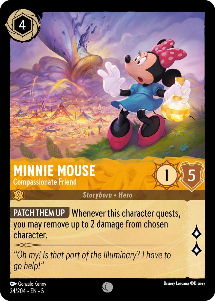 Minnie Mouse - Compassionate Friend 24/204 card from Shimmering Skies