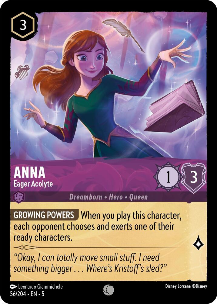 Anna - Eager Acolyte 56/204 card from Shimmering Skies