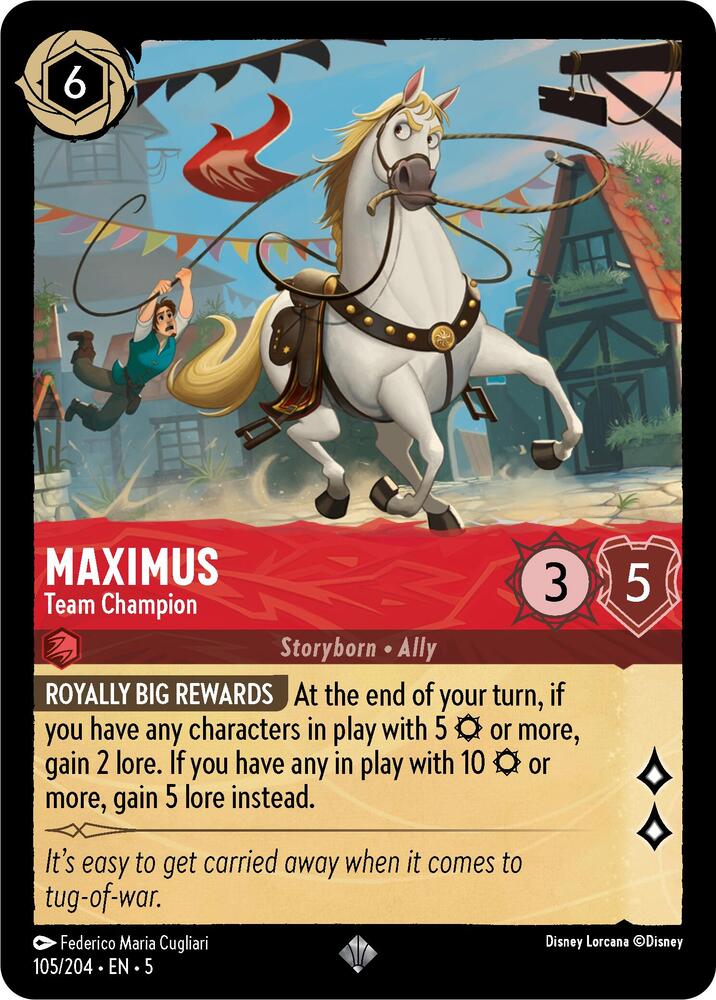 Maximus - Team Champion 105/204 card from Shimmering Skies