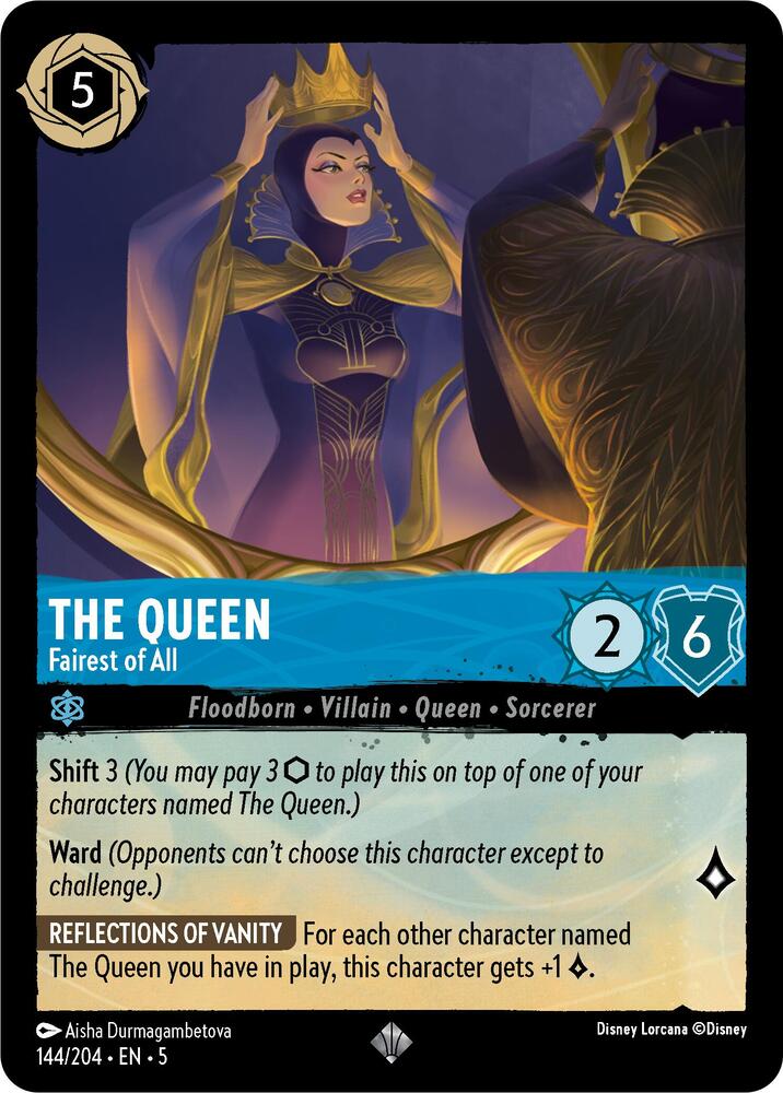 The Queen - Fairest of All 144/204 card from Shimmering Skies