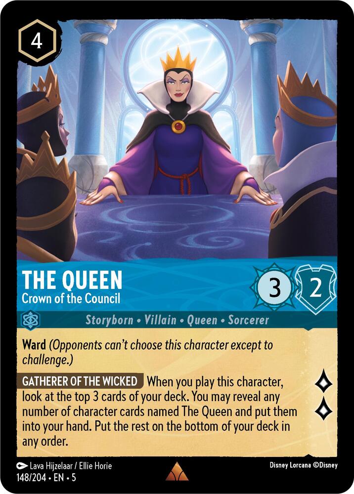 The Queen - Crown of the Council 148/204 card from Shimmering Skies