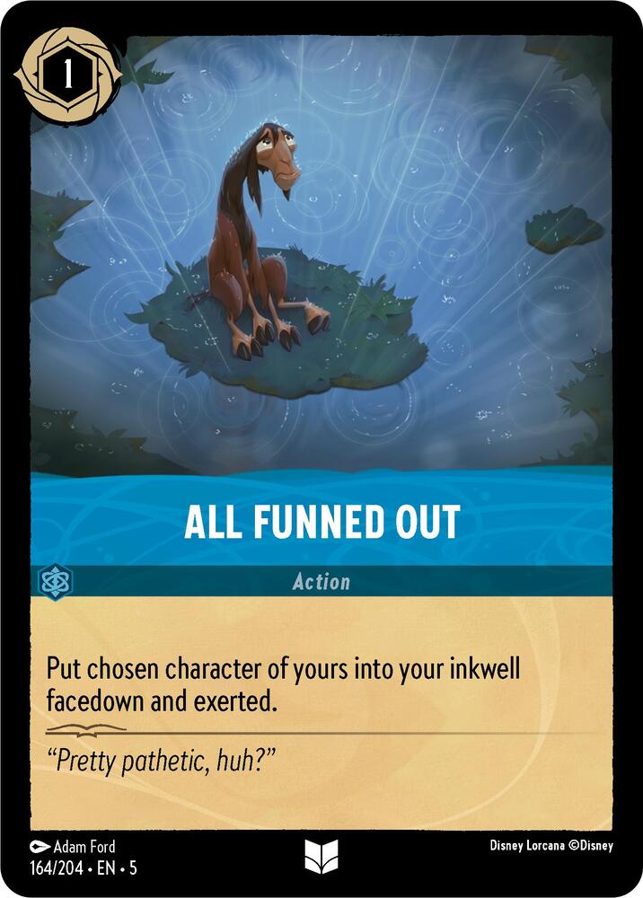 All Funned Out 164/204 card from Shimmering Skies